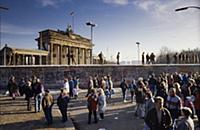 Fall of the Berlin Wall in November 1989: East and