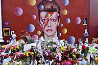 David Bowie fans pay tribute to the musician in Br