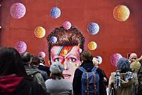 David Bowie fans pay tribute to the musician in Br