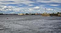 View of the St. Petersburg and the Neva River, Rus