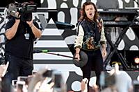 Harry Styles of One Direction performs on Good Mor