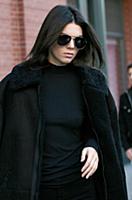Model Kendall Jenner leaving her Soho apartment on