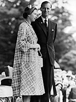 H.M The Queen and the Duke of Edinburgh at the Civ
