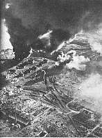 Battle of Stalingrad - Aerial view of fuel stores 