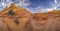 Sandstone buttes on Colorado Plateau, Arizona