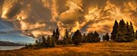 Sunset near Lake Pukaki, Mackenzie Country, New Ze