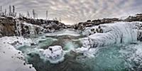 River in winter, Putoransky State Nature Reserve, 