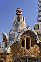 Spain, Catalunya, Barcelona, Parc Guell by Antoni 