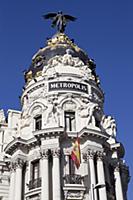 Spain, Madrid, Metropolis Building on Alcala Grand