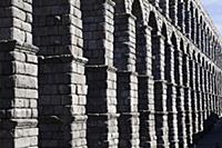 Spain, Castille-Leon, Segovia, Roman Aqueduct.