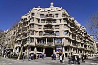 Spain, Catalunya, Barcelona, La Pedrera by Antoni 