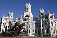 Spain, Madrid, Plaza de la Cibeles & Central Post 