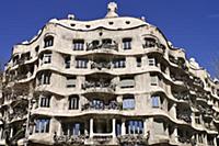 Spain, Catalunya, Barcelona, La Pedrera by Antoni 