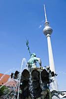 Germany, Berlin, Mitte, The Neptune Fountain or Ne