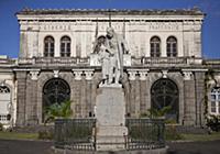 Martinique, Fort-de-France, Statue of A. Schoelche