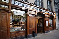 Spain, Madrid, Cerveceria Alemana bar on Plaza de 