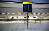England, London, Heathrow Airport, deserted Intern