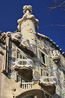 Spain, Catalunya, Barcelona, Casa Batllo by Antoni