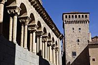 Spain, Castille-Leon, Segovia, Arches of the churc