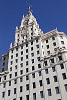 Spain, Madrid, Edificio Telefonica on Gran Via.