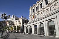 Spain, Madrid, The rear of the Teatro Real Opera H