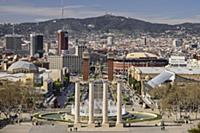 Spain, Catalunya, Barcelona, Placa d'Espanya and g