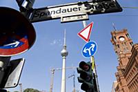 Germany, Berlin, Mitte, The Fernsehturm TV Tower w