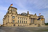 Germany, Berlin, Exterior front view of the Reichs