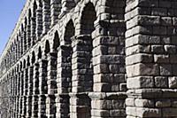 Spain, Castille-Leon, Segovia, Roman Aqueduct.