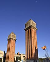 Spain, Catalunya, Barcelona, Placa d'Espanya, Vent