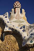 Spain, Catalunya, Barcelona, Parc Guell by Antoni 