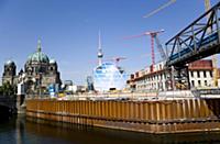 Germany, Berlin, Mitte, Museum Island with copper 