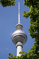 Germany, Berlin, Mitte, The Fernsehturm TV Tower n