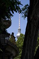 Germany, Berlin, Mitte, The Fernsehturm TV Tower n