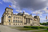 Germany, Berlin, Exterior front view of the Reichs