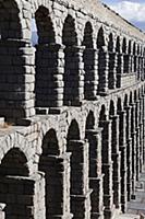 Spain, Castille-Leon, Segovia, Roman Aqueduct.