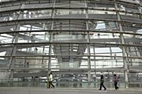 Germany, Berlin, Mitte, Reichstag building with gl