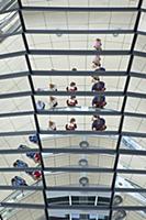 Germany, Berlin, Mitte, Reichstag building with gl