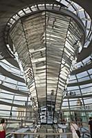 Germany, Berlin, Mitte, Reichstag building with gl