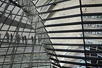 Germany, Berlin, Mitte, Reichstag building with gl