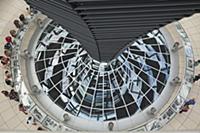 Germany, Berlin, Mitte, Reichstag building with gl