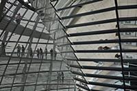 Germany, Berlin, Mitte, Reichstag building with gl