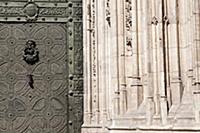 Spain, Castilla La Mancha, Toldeo, Cathedral Gate.