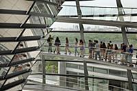 Germany, Berlin, Mitte, Reichstag building with gl