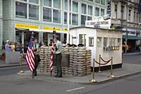 Germany, Berlin, Mitte, Checkpoint Charlie on Frie