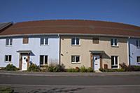 England, West Sussex, Felpham, New terraced housin