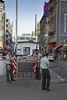 Germany, Berlin, Mitte, Checkpoint Charlie on Frie