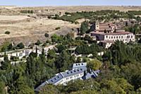 Spain, Castille-Leon, Segovia, View of Santa Cruz 