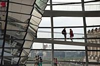 Germany, Berlin, Mitte, Reichstag building with gl