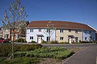England, West Sussex, Felpham, New terraced housin